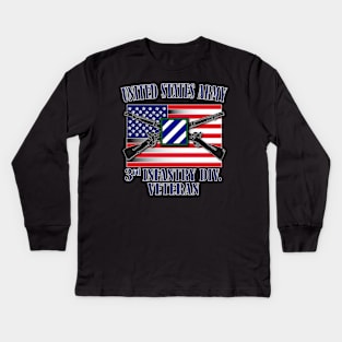 3rd Infantry Division- Veteran Kids Long Sleeve T-Shirt